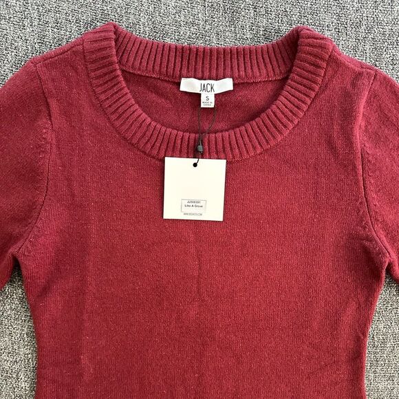 BB Dakota Burgundy Long Sleeve Dress - Picture 6 of 6